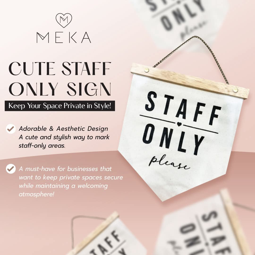 Shop Signs (Open/Closed, Staff Only)