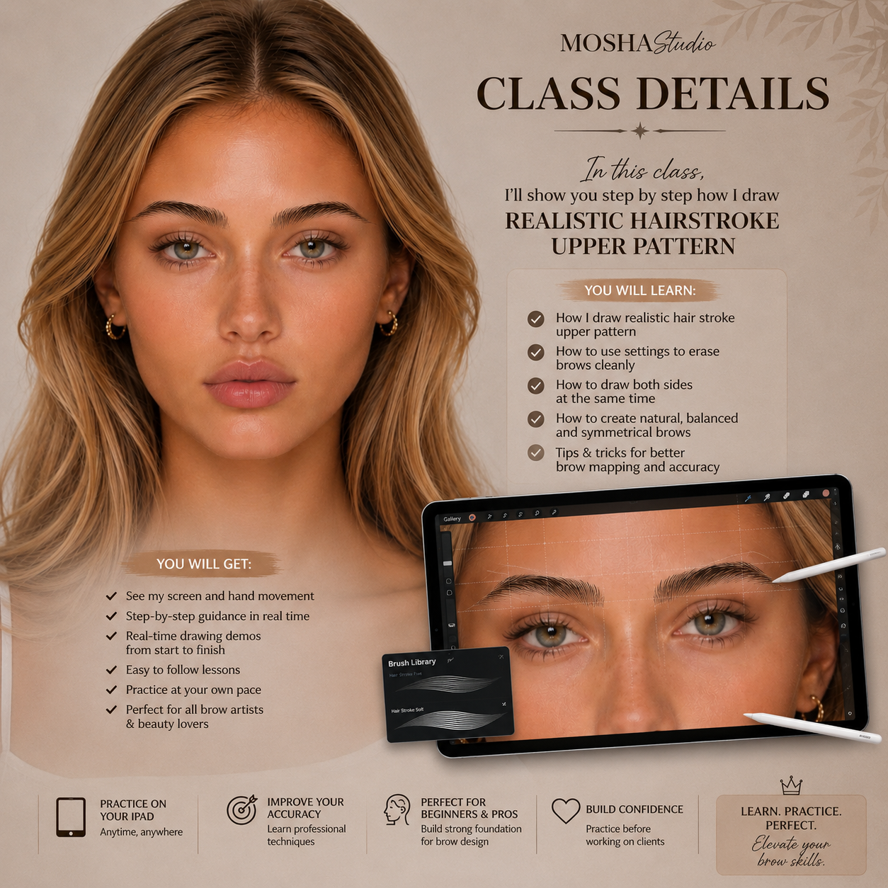 iPad Brow Design Class