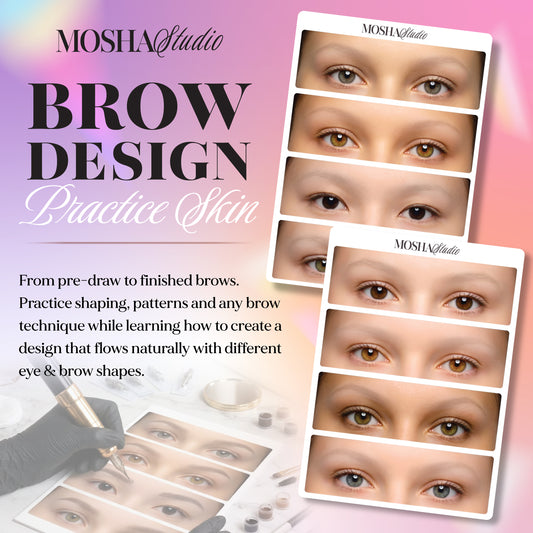 Realistic Brow & Eyes Practice Pad 🤎