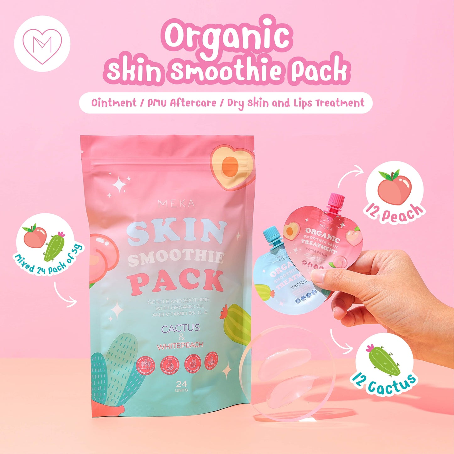 24pc Variety Pack Skin Smoothie Treatment