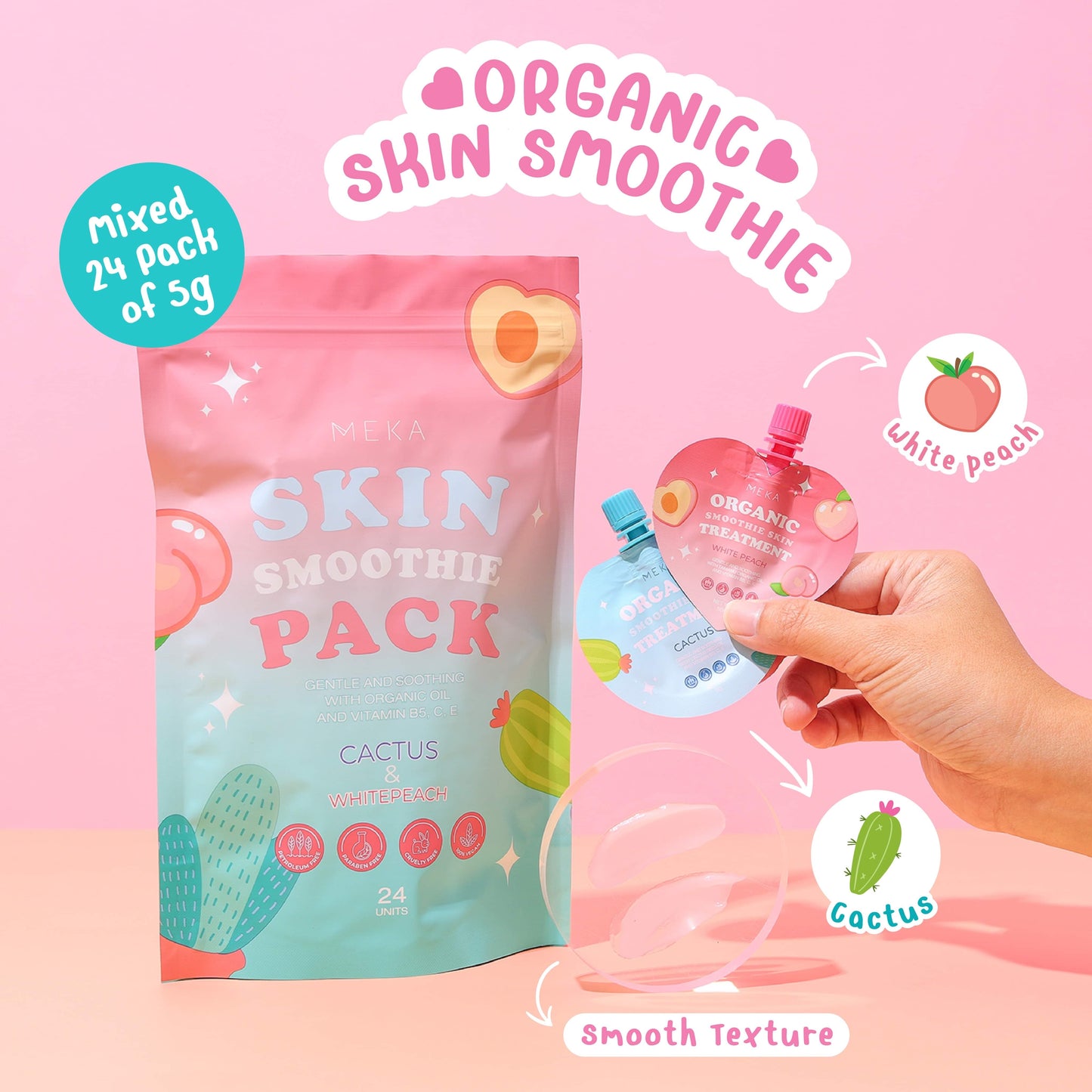 24pc Variety Pack Skin Smoothie Treatment