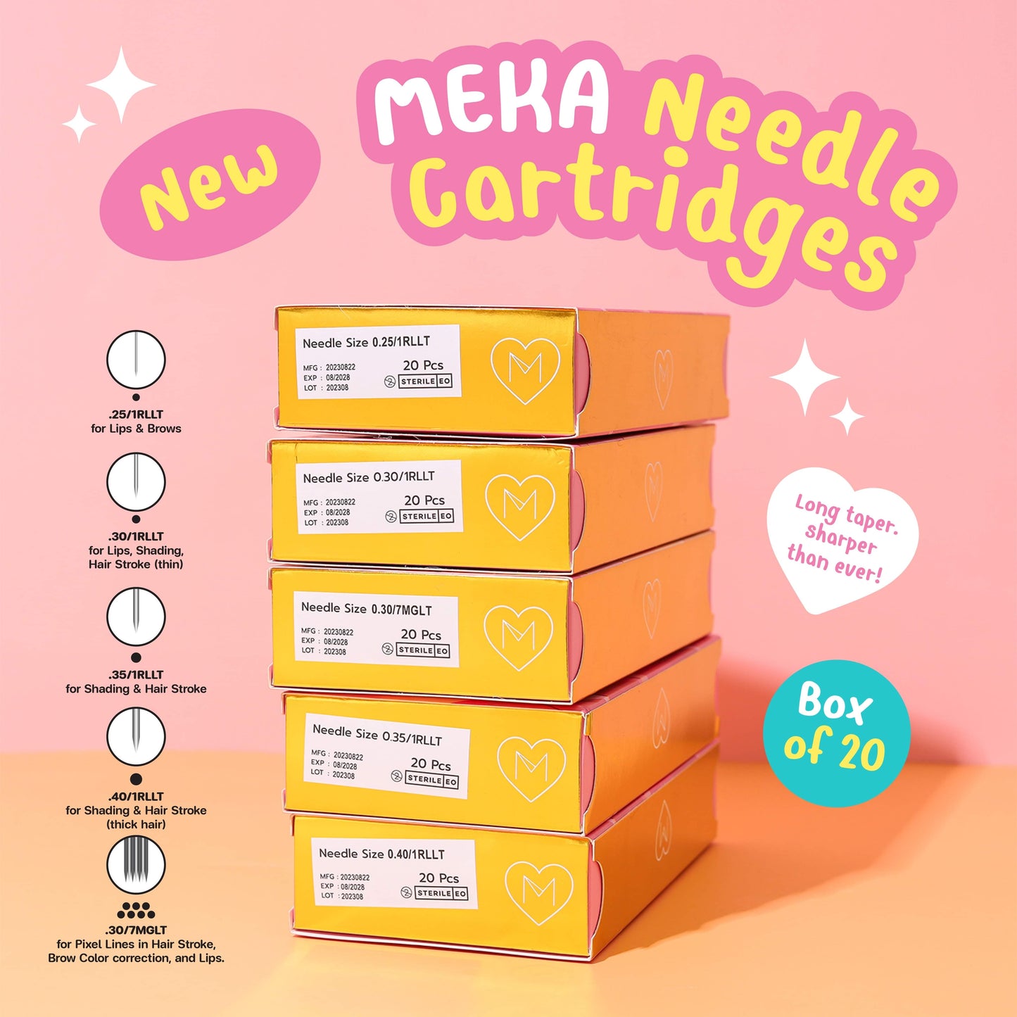 MEKA Needle Cartridges (RLLT)